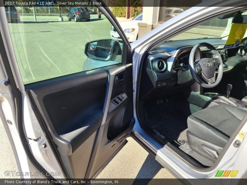 Silver Sky Metallic / Black 2017 Toyota RAV4 LE AWD