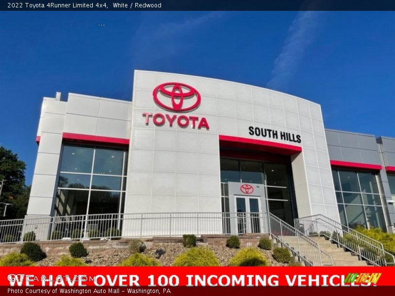 White / Redwood 2022 Toyota 4Runner Limited 4x4