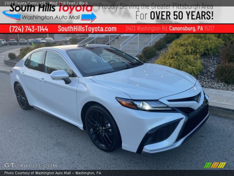 Wind Chill Pearl / Black 2022 Toyota Camry XSE