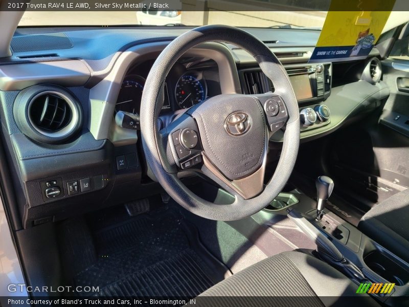Silver Sky Metallic / Black 2017 Toyota RAV4 LE AWD