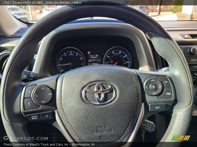 Silver Sky Metallic / Black 2017 Toyota RAV4 LE AWD