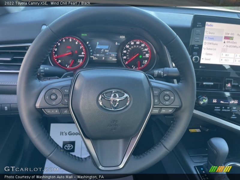 Wind Chill Pearl / Black 2022 Toyota Camry XSE