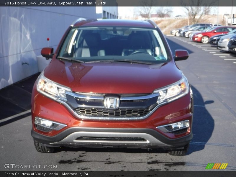 Copper Sunset Pearl / Black 2016 Honda CR-V EX-L AWD