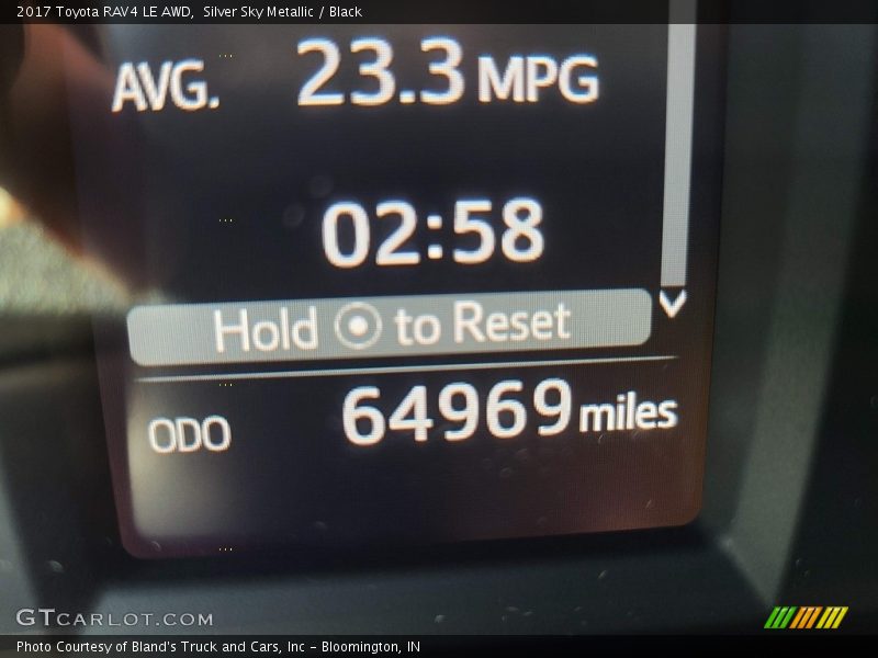 Silver Sky Metallic / Black 2017 Toyota RAV4 LE AWD