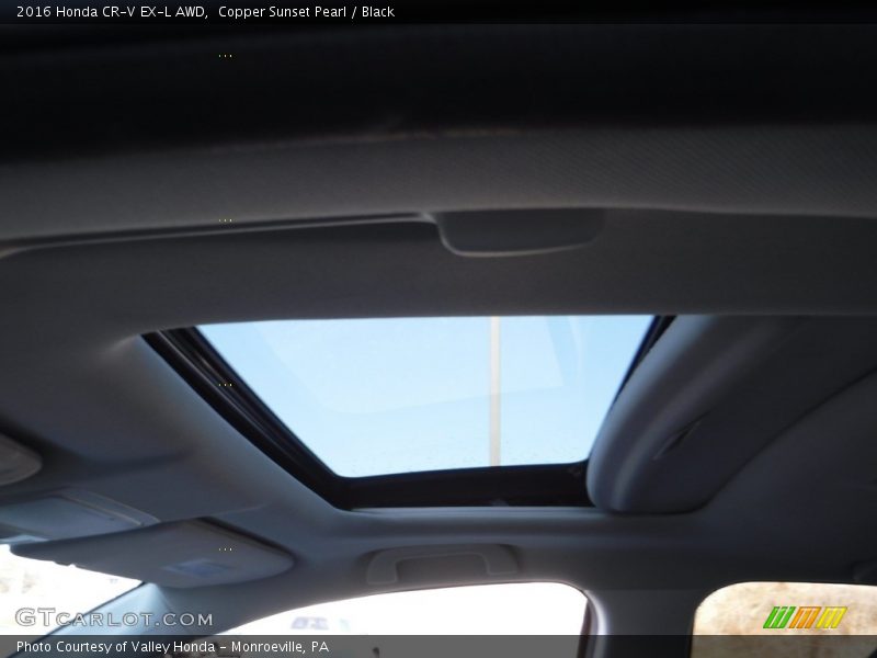 Copper Sunset Pearl / Black 2016 Honda CR-V EX-L AWD