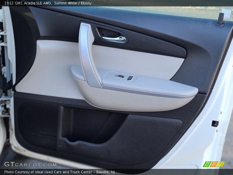 Summit White / Ebony 2012 GMC Acadia SLE AWD