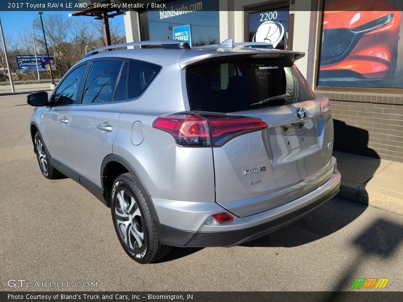 Silver Sky Metallic / Black 2017 Toyota RAV4 LE AWD