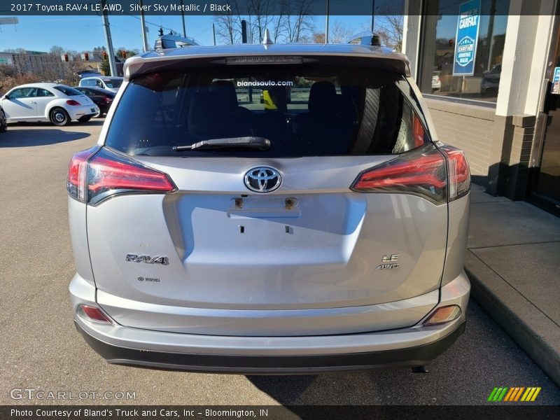 Silver Sky Metallic / Black 2017 Toyota RAV4 LE AWD