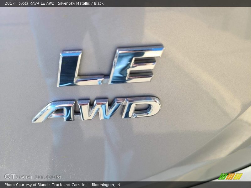 Silver Sky Metallic / Black 2017 Toyota RAV4 LE AWD