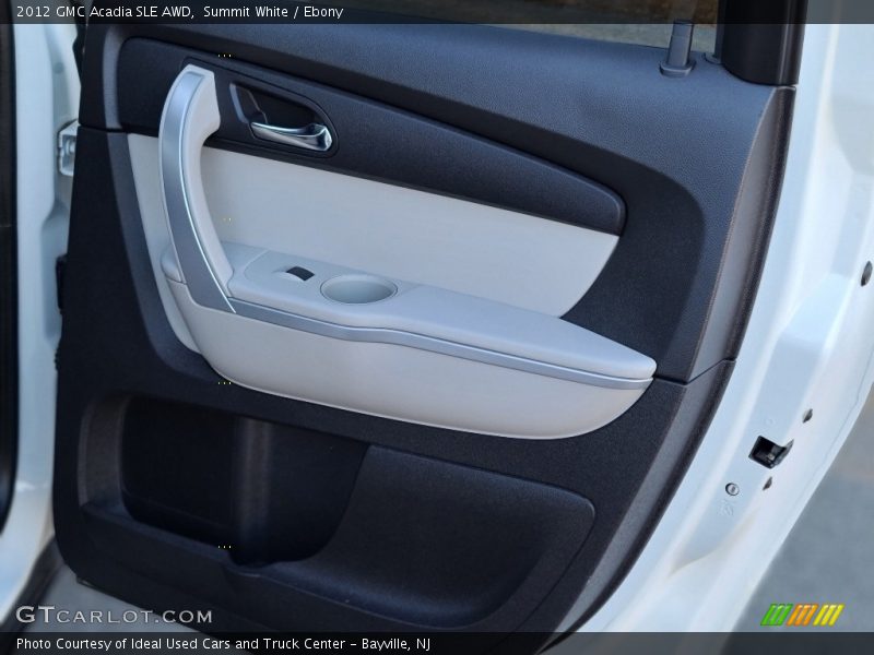 Summit White / Ebony 2012 GMC Acadia SLE AWD
