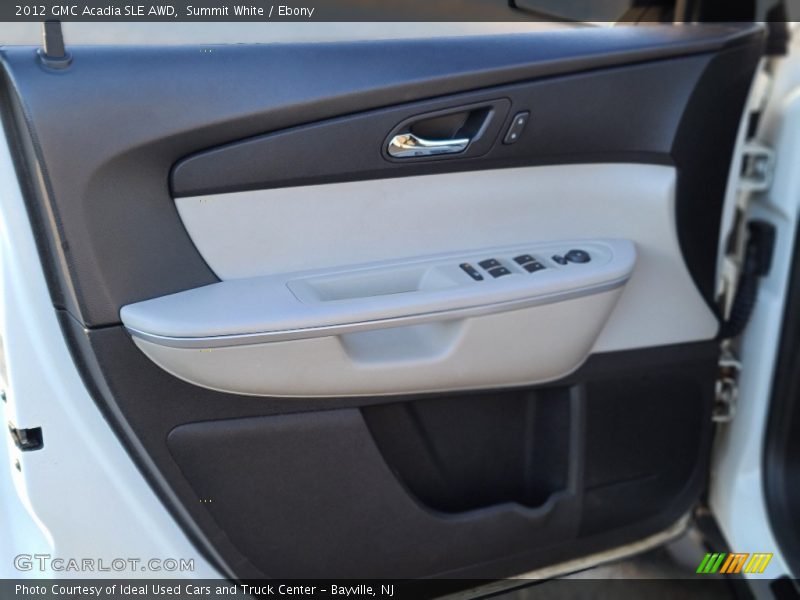 Summit White / Ebony 2012 GMC Acadia SLE AWD