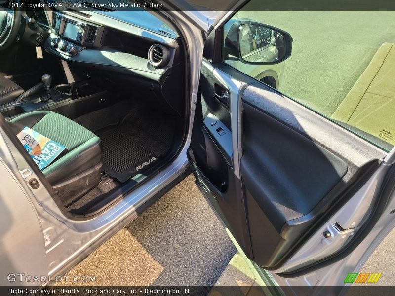 Silver Sky Metallic / Black 2017 Toyota RAV4 LE AWD
