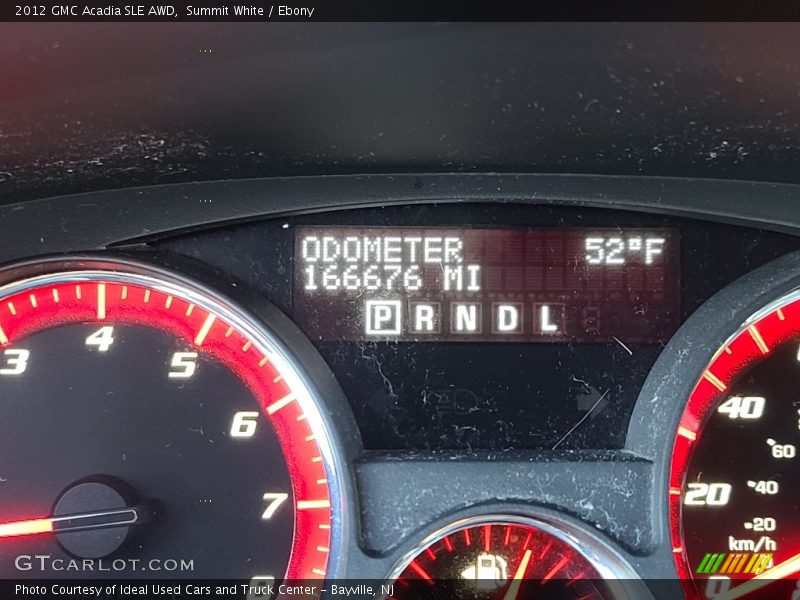 Summit White / Ebony 2012 GMC Acadia SLE AWD