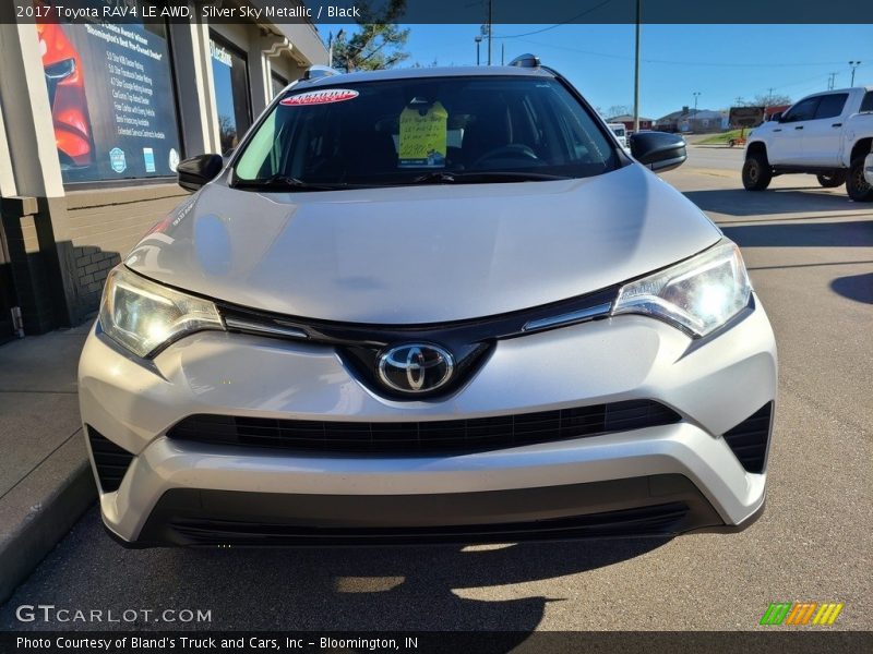 Silver Sky Metallic / Black 2017 Toyota RAV4 LE AWD