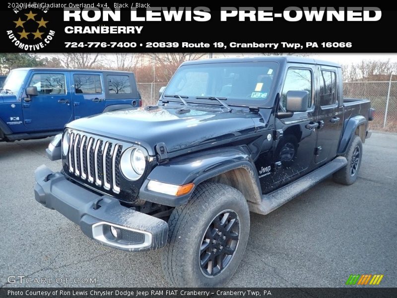 Black / Black 2020 Jeep Gladiator Overland 4x4