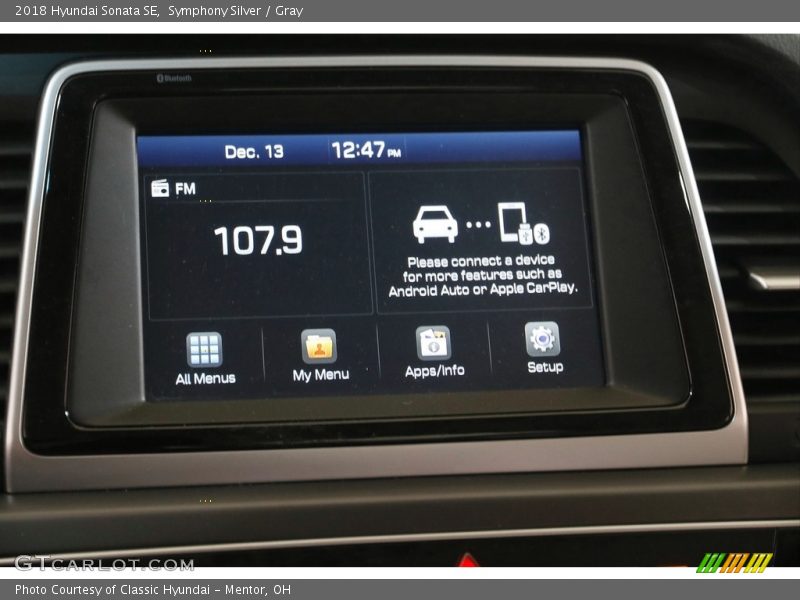 Symphony Silver / Gray 2018 Hyundai Sonata SE
