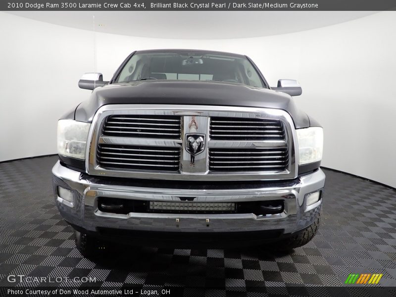 Brilliant Black Crystal Pearl / Dark Slate/Medium Graystone 2010 Dodge Ram 3500 Laramie Crew Cab 4x4