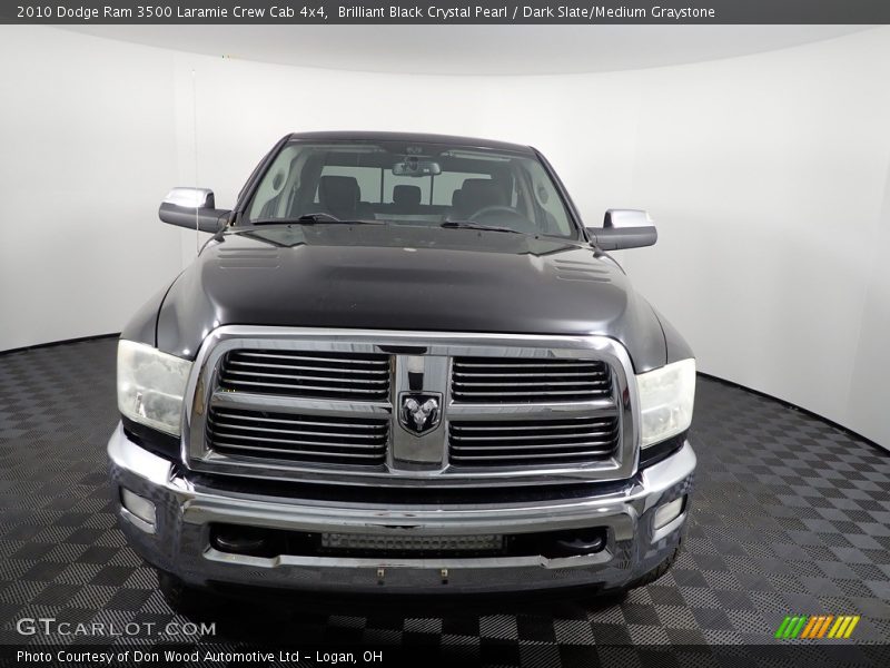 Brilliant Black Crystal Pearl / Dark Slate/Medium Graystone 2010 Dodge Ram 3500 Laramie Crew Cab 4x4