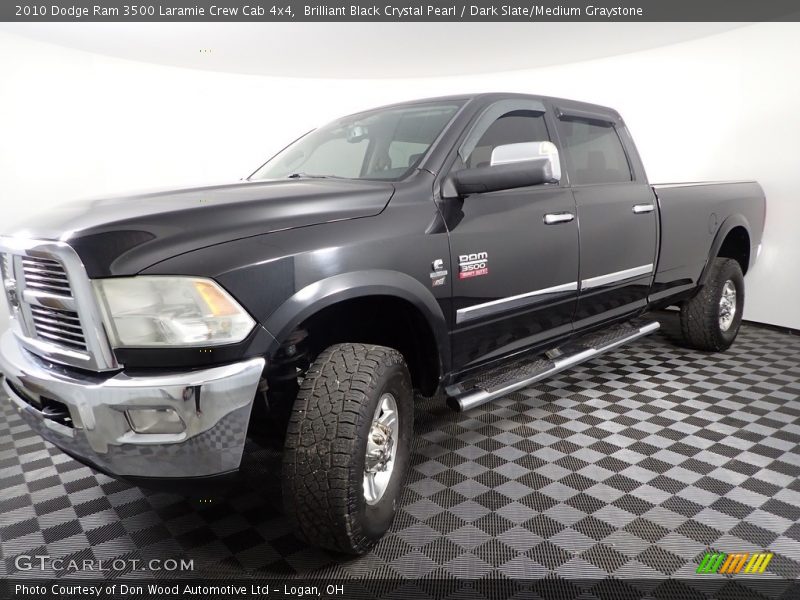 Brilliant Black Crystal Pearl / Dark Slate/Medium Graystone 2010 Dodge Ram 3500 Laramie Crew Cab 4x4