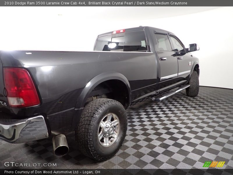 Brilliant Black Crystal Pearl / Dark Slate/Medium Graystone 2010 Dodge Ram 3500 Laramie Crew Cab 4x4