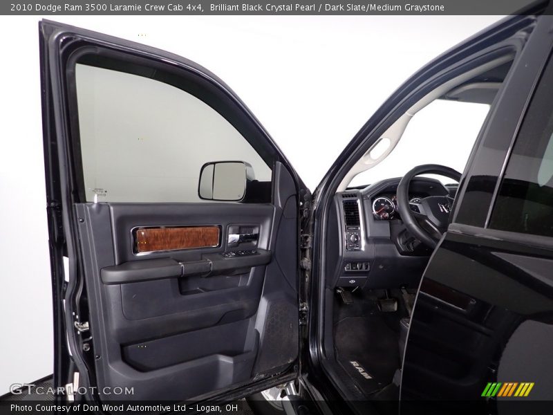 Brilliant Black Crystal Pearl / Dark Slate/Medium Graystone 2010 Dodge Ram 3500 Laramie Crew Cab 4x4