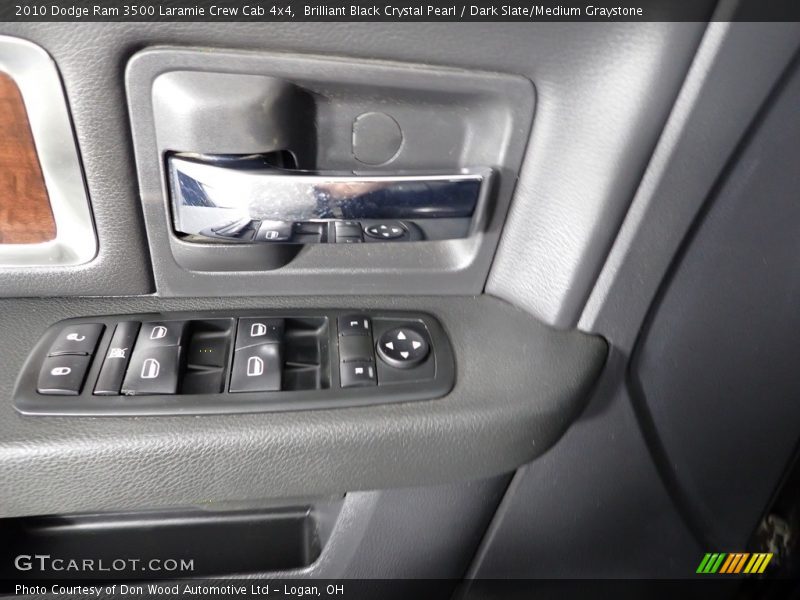Brilliant Black Crystal Pearl / Dark Slate/Medium Graystone 2010 Dodge Ram 3500 Laramie Crew Cab 4x4