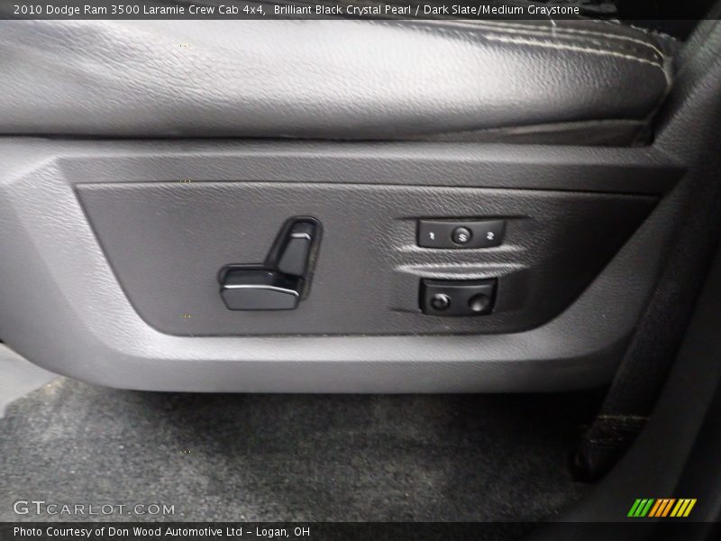 Brilliant Black Crystal Pearl / Dark Slate/Medium Graystone 2010 Dodge Ram 3500 Laramie Crew Cab 4x4