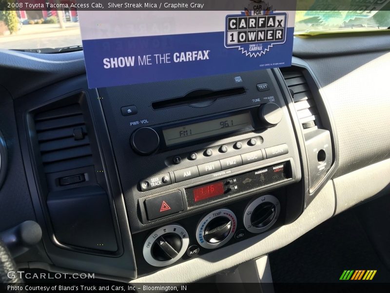 Silver Streak Mica / Graphite Gray 2008 Toyota Tacoma Access Cab
