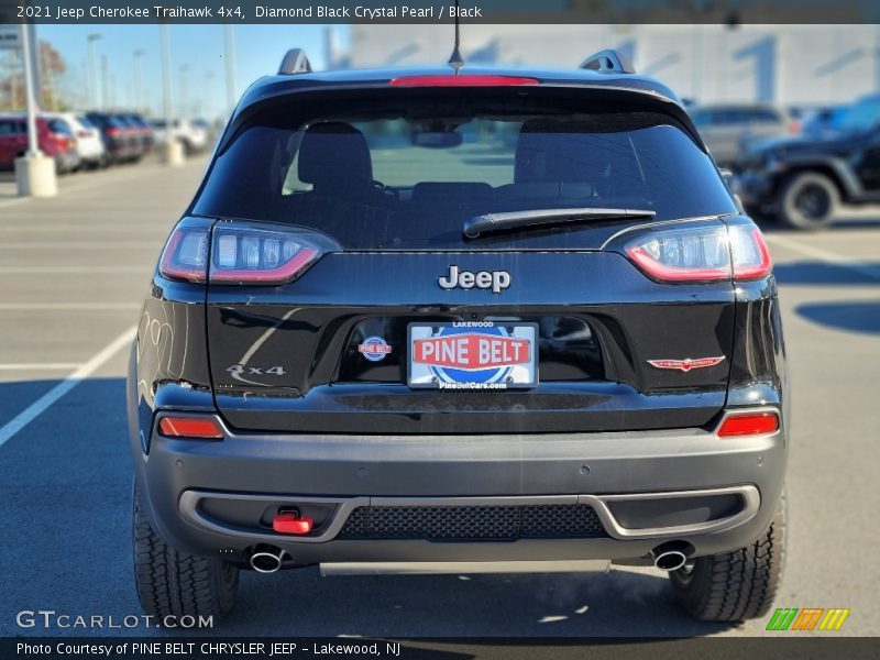 Diamond Black Crystal Pearl / Black 2021 Jeep Cherokee Traihawk 4x4