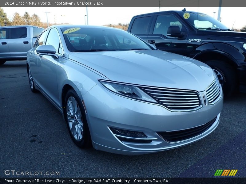 Ingot Silver / Charcoal Black 2014 Lincoln MKZ Hybrid