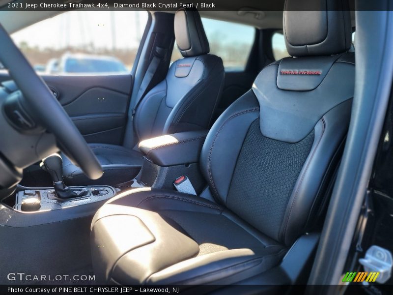 Diamond Black Crystal Pearl / Black 2021 Jeep Cherokee Traihawk 4x4