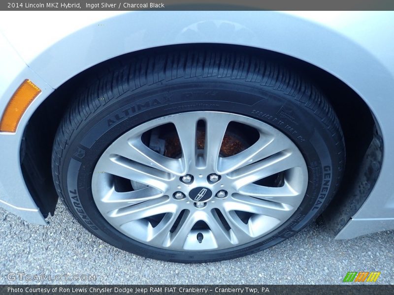Ingot Silver / Charcoal Black 2014 Lincoln MKZ Hybrid