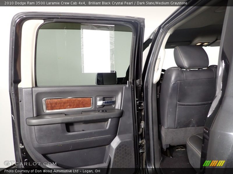 Brilliant Black Crystal Pearl / Dark Slate/Medium Graystone 2010 Dodge Ram 3500 Laramie Crew Cab 4x4