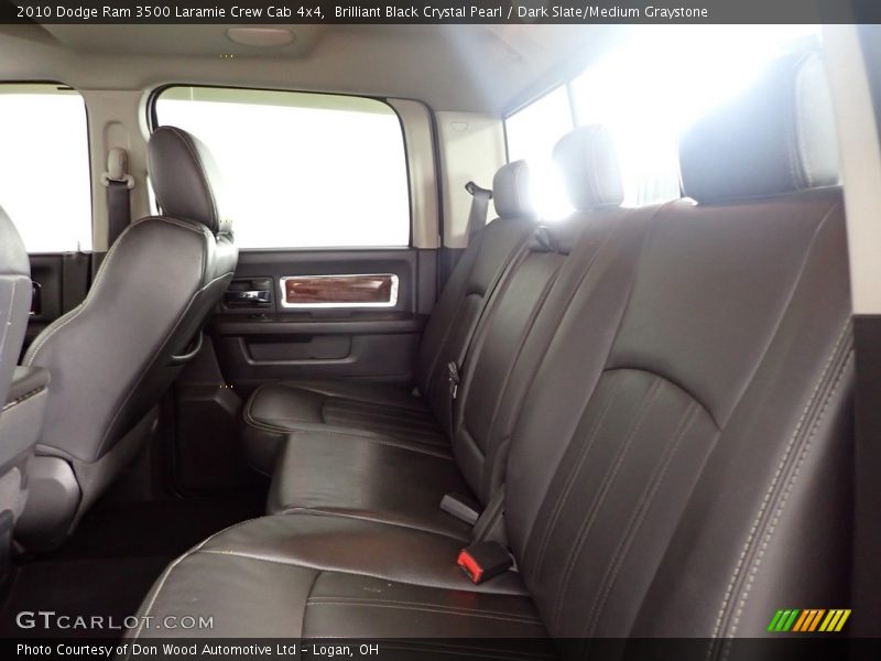 Brilliant Black Crystal Pearl / Dark Slate/Medium Graystone 2010 Dodge Ram 3500 Laramie Crew Cab 4x4
