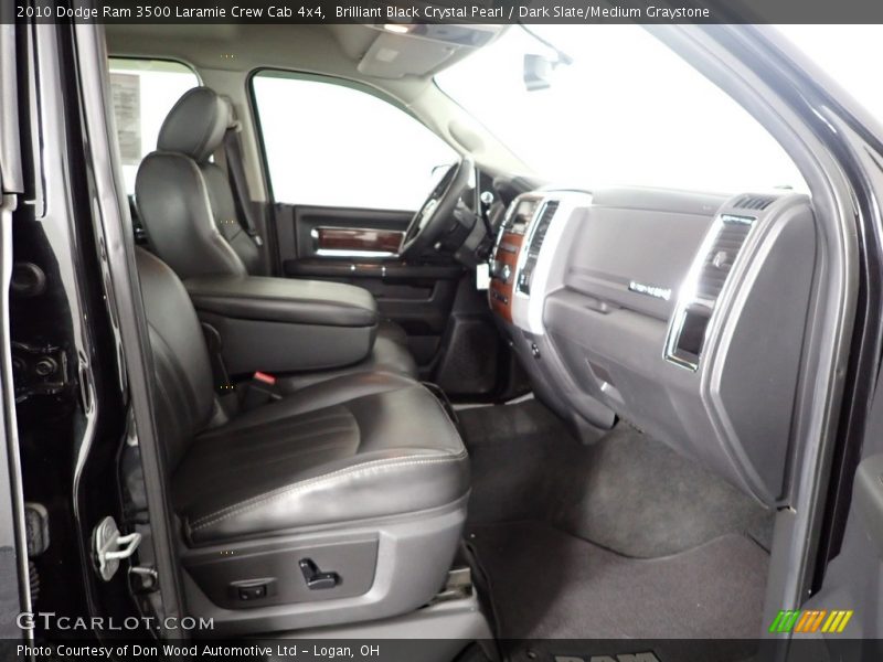 Brilliant Black Crystal Pearl / Dark Slate/Medium Graystone 2010 Dodge Ram 3500 Laramie Crew Cab 4x4