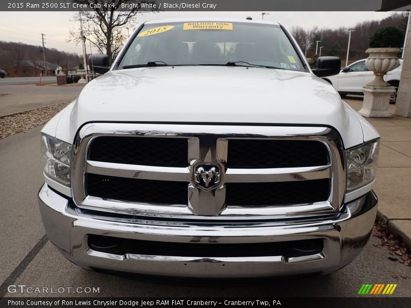 Bright White / Black/Diesel Gray 2015 Ram 2500 SLT Crew Cab 4x4