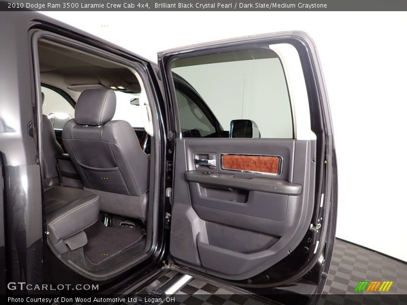 Brilliant Black Crystal Pearl / Dark Slate/Medium Graystone 2010 Dodge Ram 3500 Laramie Crew Cab 4x4