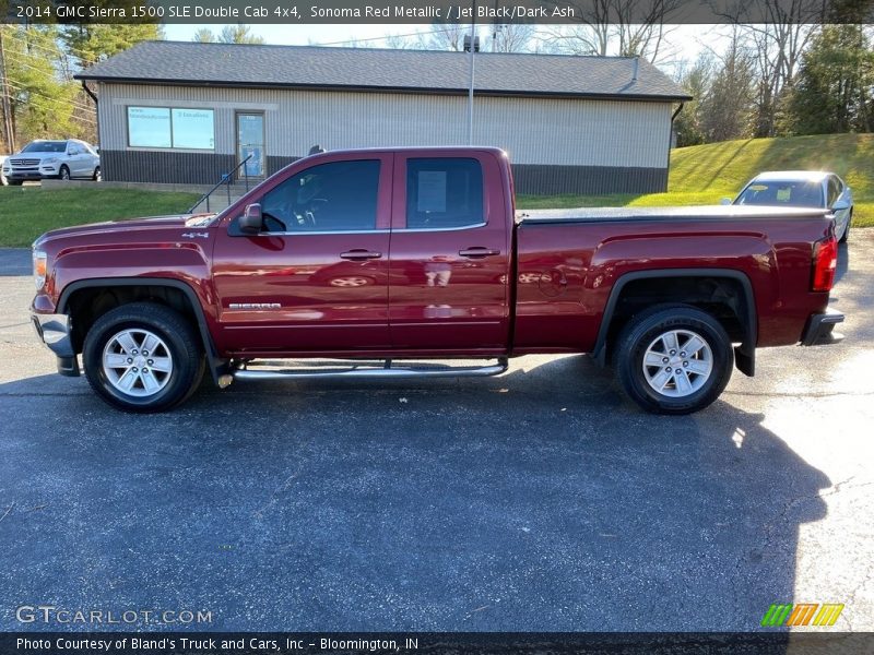 Sonoma Red Metallic / Jet Black/Dark Ash 2014 GMC Sierra 1500 SLE Double Cab 4x4