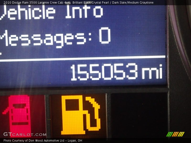 Brilliant Black Crystal Pearl / Dark Slate/Medium Graystone 2010 Dodge Ram 3500 Laramie Crew Cab 4x4