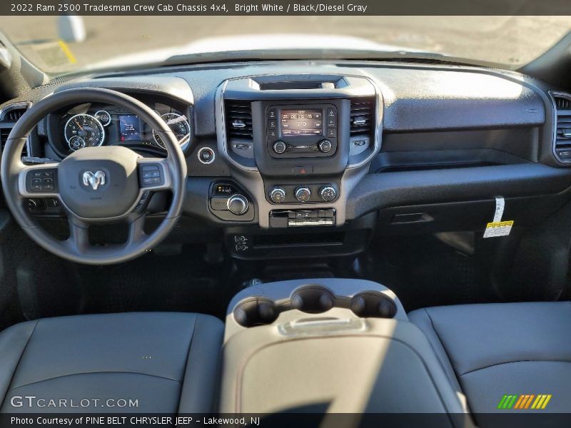 Bright White / Black/Diesel Gray 2022 Ram 2500 Tradesman Crew Cab Chassis 4x4
