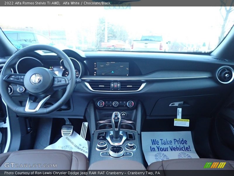 Dashboard of 2022 Stelvio Ti AWD