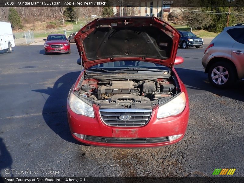 Apple Red Pearl / Black 2009 Hyundai Elantra SE Sedan