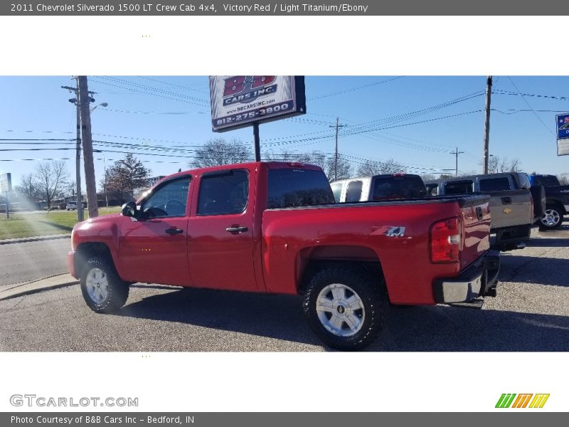 Victory Red / Light Titanium/Ebony 2011 Chevrolet Silverado 1500 LT Crew Cab 4x4