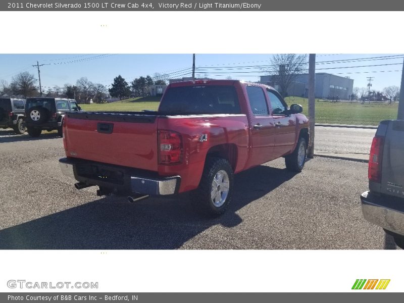 Victory Red / Light Titanium/Ebony 2011 Chevrolet Silverado 1500 LT Crew Cab 4x4