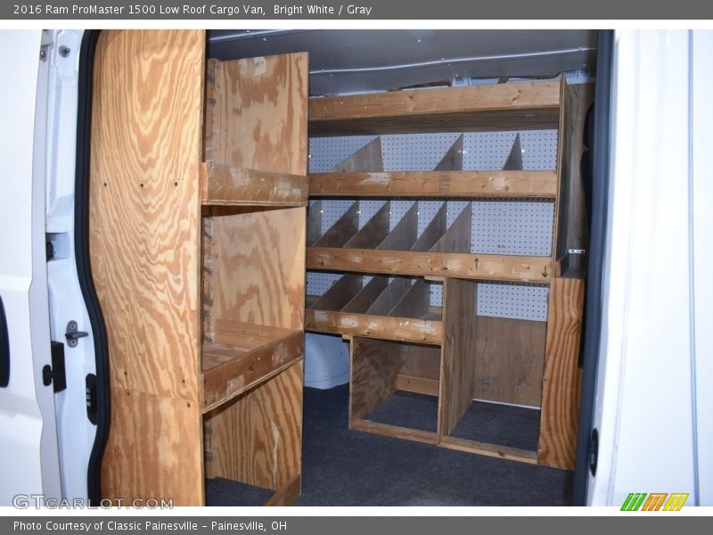 Bright White / Gray 2016 Ram ProMaster 1500 Low Roof Cargo Van