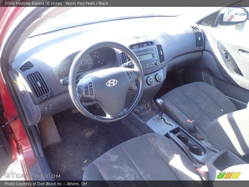 Apple Red Pearl / Black 2009 Hyundai Elantra SE Sedan