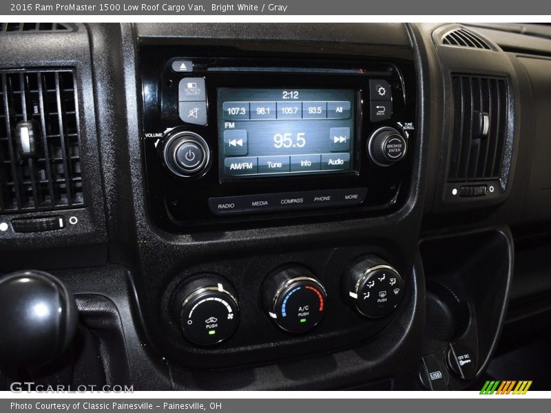 Bright White / Gray 2016 Ram ProMaster 1500 Low Roof Cargo Van