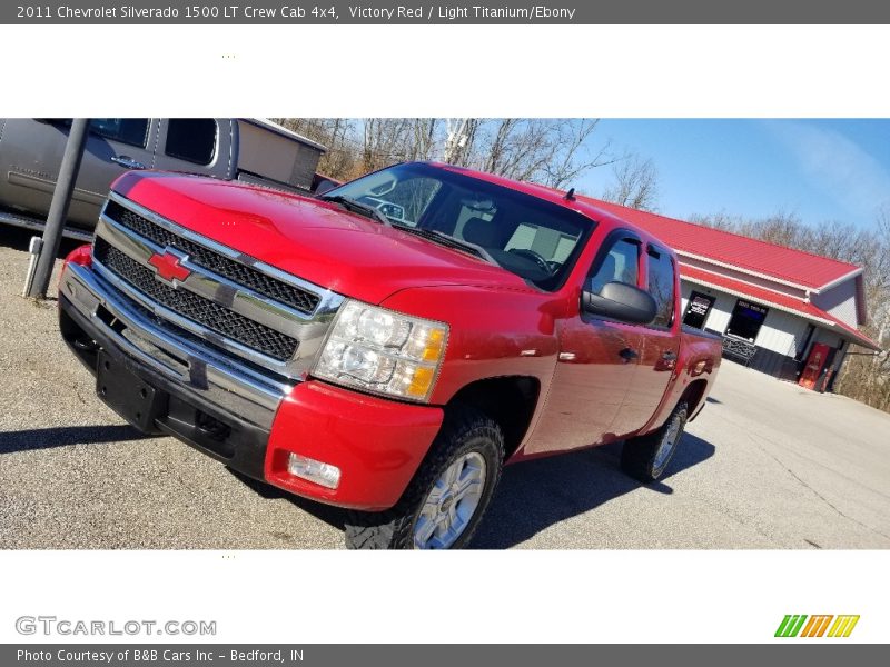 Victory Red / Light Titanium/Ebony 2011 Chevrolet Silverado 1500 LT Crew Cab 4x4