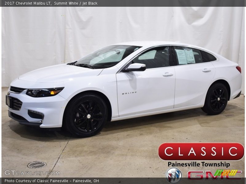 Summit White / Jet Black 2017 Chevrolet Malibu LT