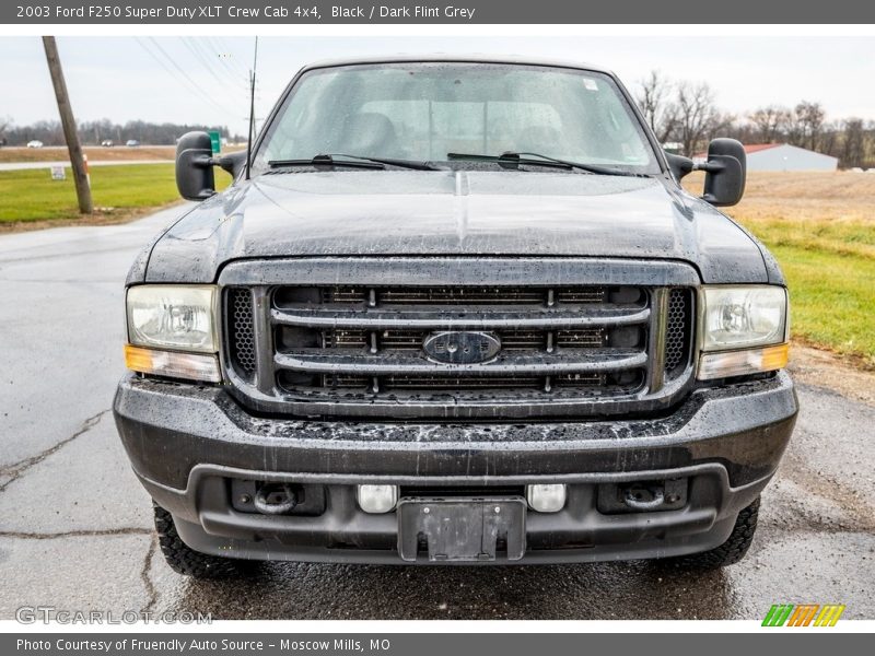 Black / Dark Flint Grey 2003 Ford F250 Super Duty XLT Crew Cab 4x4